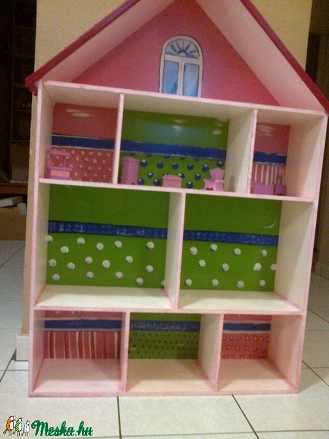 Babaház és polc 100%  kézzel készült  ÓRIÁS -  - Meska.hu