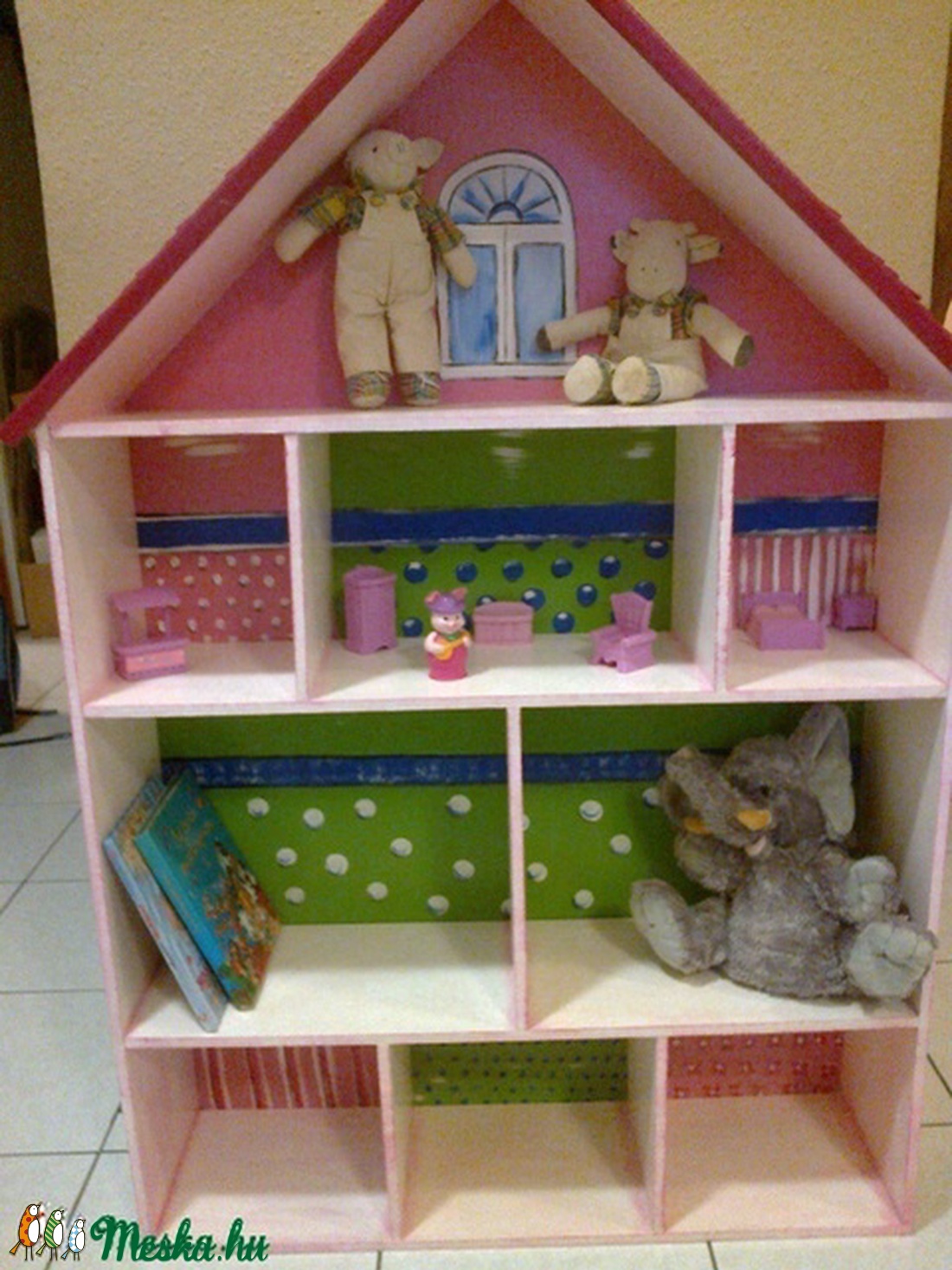 Babaház és polc 100%  kézzel készült  ÓRIÁS -  - Meska.hu