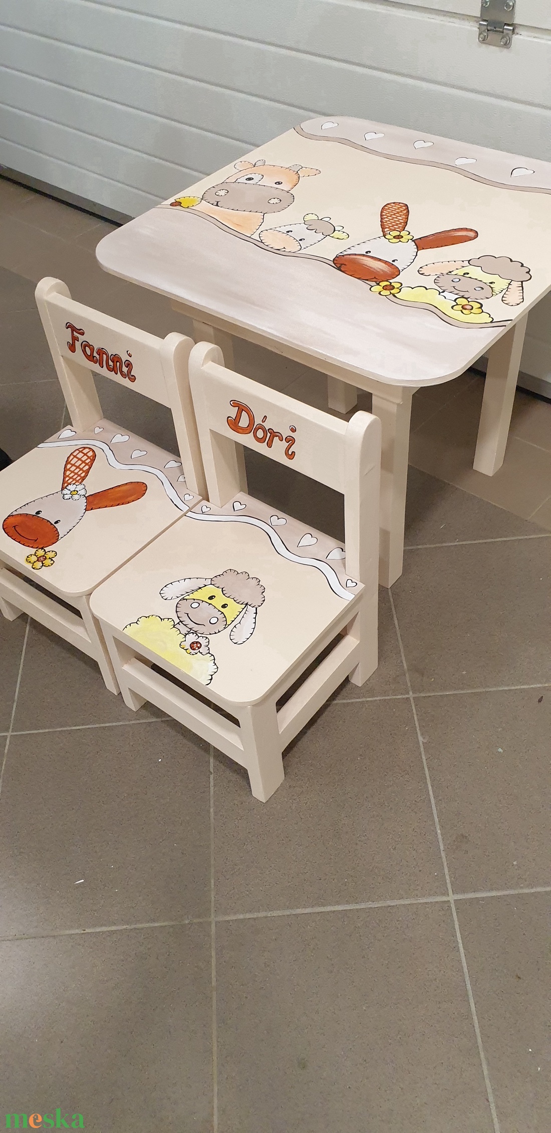 Asztal és szék - otthon & lakás - babaszoba, gyerekszoba - gyerek asztal székkel - Meska.hu