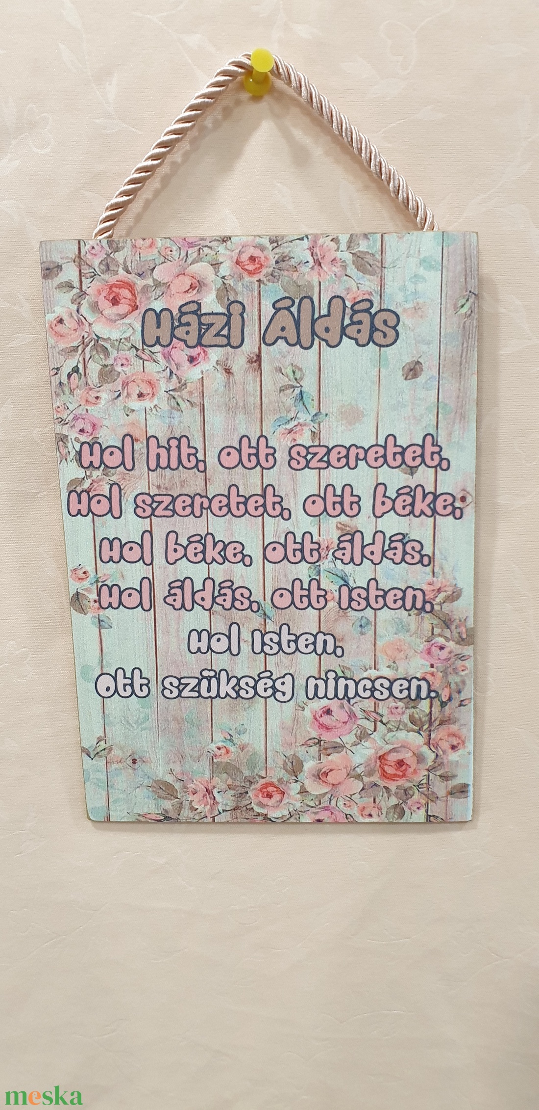 Házi áldás tábla - otthon & életmód - vallás - házi áldás - Meska.hu Házi áldás tábla - otthon & életmód - vallás - házi áldás - Meska.hu