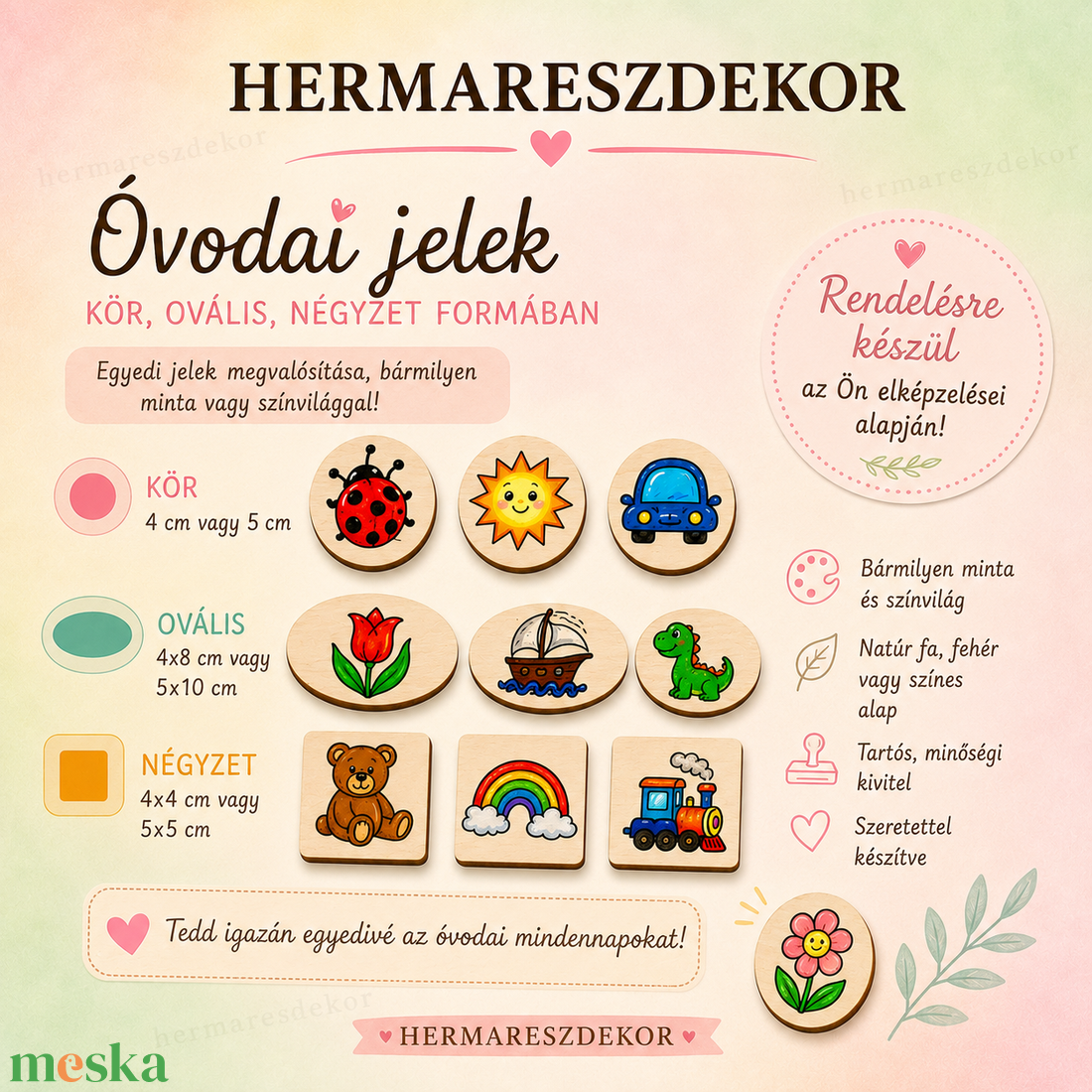 Óvodai jel  - játék & sport - ovis felszerelés - óvodai jelek - Meska.hu