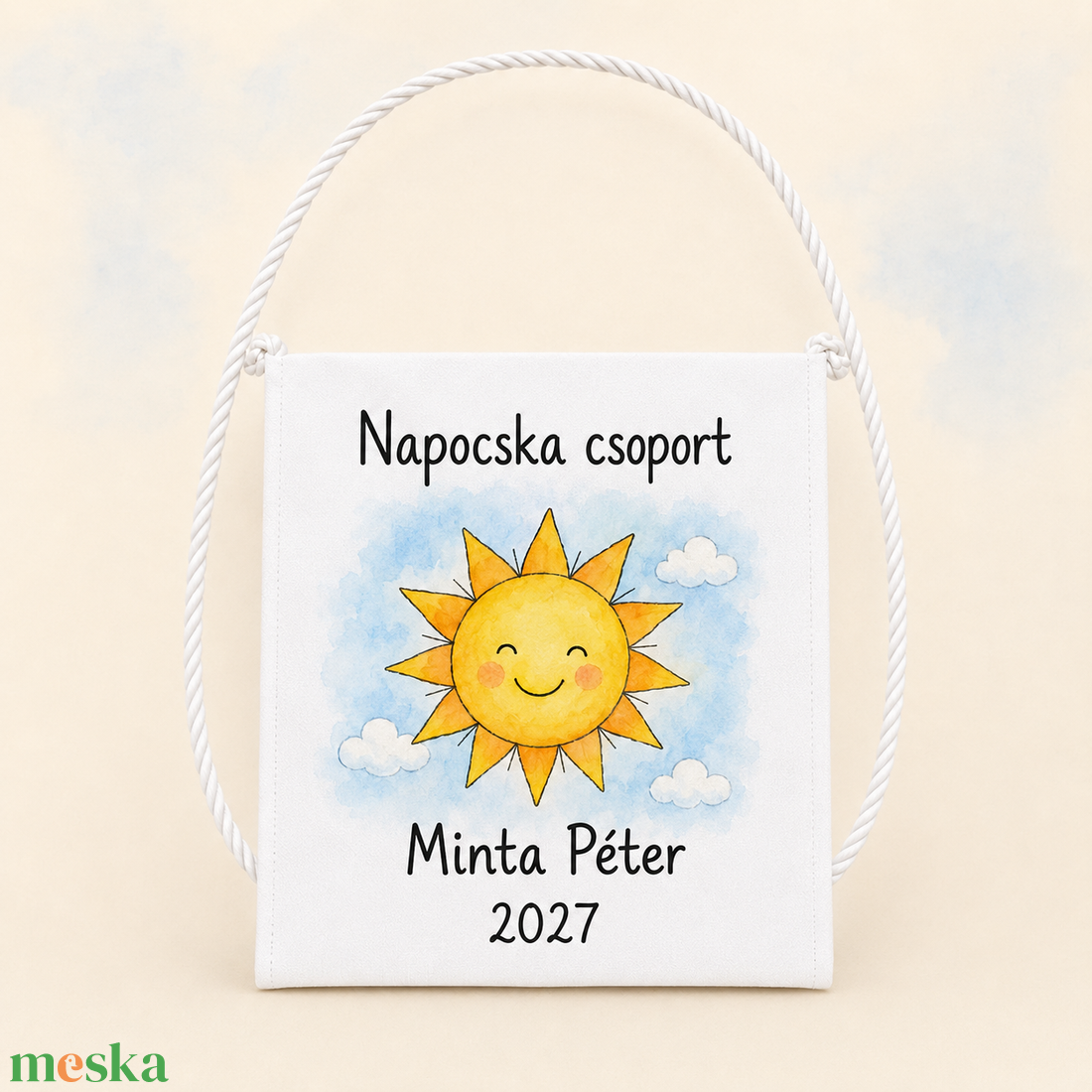 Egyedi ballagó tarisznya névvel és csoport névvel � választható, mesés Hermareszdekor mintával   - táska & tok - kézitáska & válltáska - tarisznya - Meska.hu