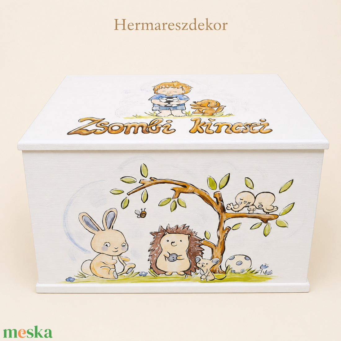 Játéktároló láda - baba - mama - babaszobabútor - játéktároló - Meska.hu