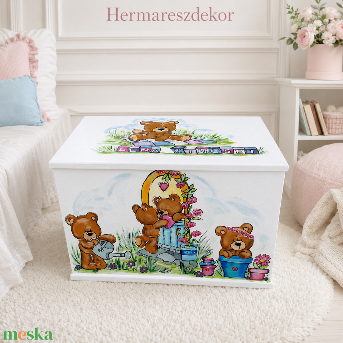 Játéktároló láda - otthon & életmód - tárolás & rendszerezés - láda - Meska.hu