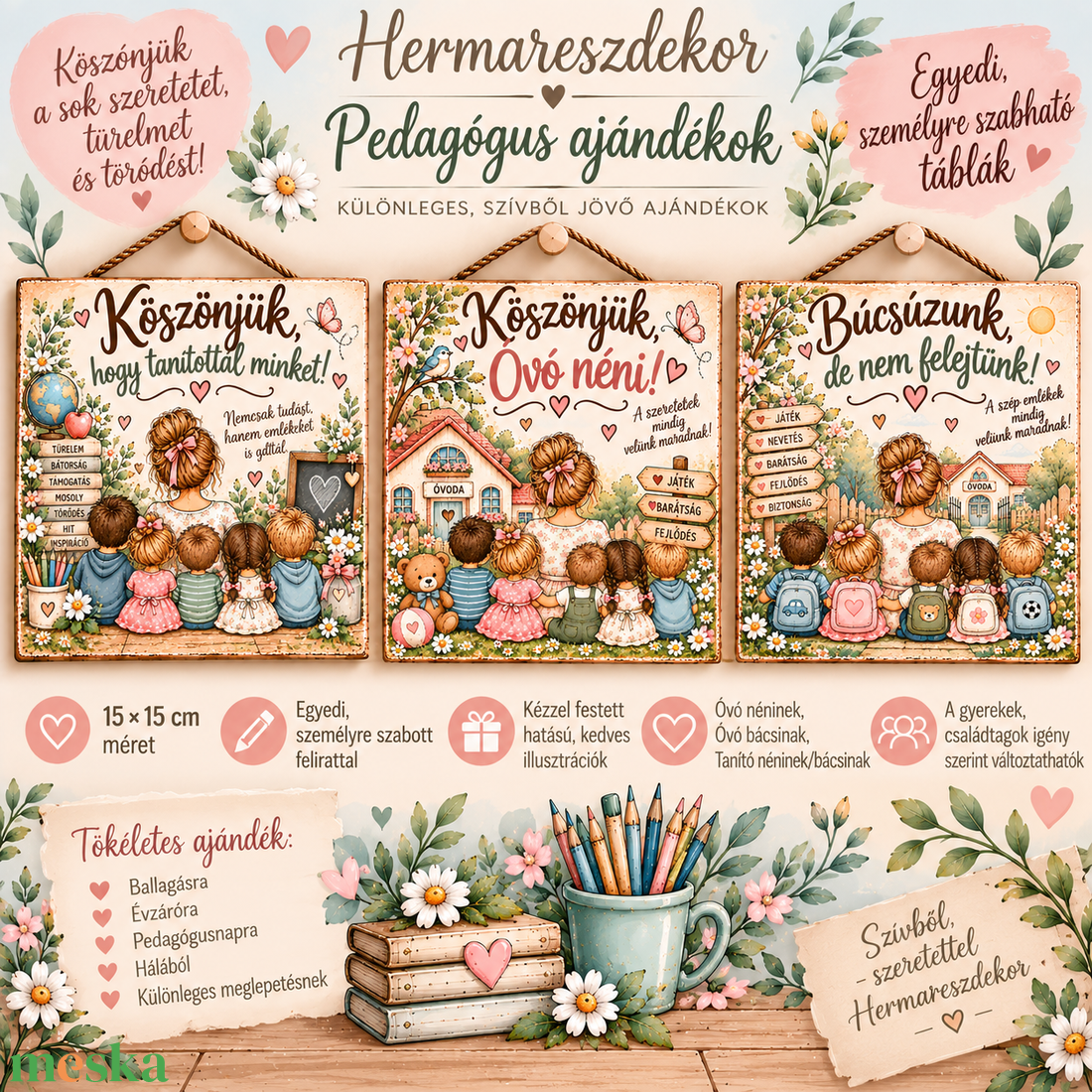 �� Pedagógus ajándék � egyedi, személyre szabható falitábla  - otthon & életmód - vallás - házi áldás - Meska.hu