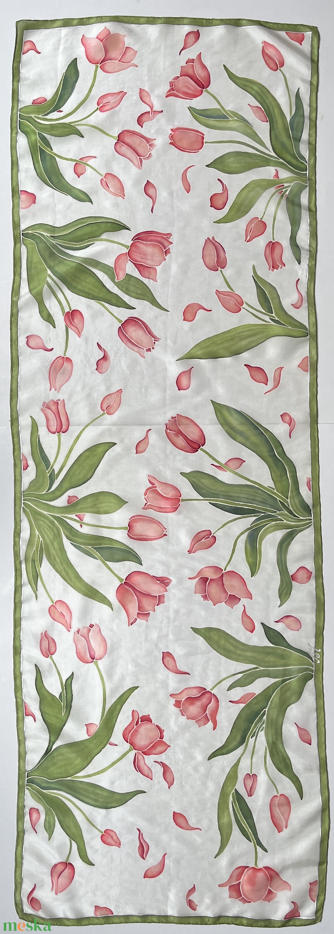 Tulipános tavaszi selyemsál - ruha & divat - sál, sapka, kendő - sál - Meska.hu Tulipános tavaszi selyemsál - ruha & divat - sál, sapka, kendő - sál - Meska.hu