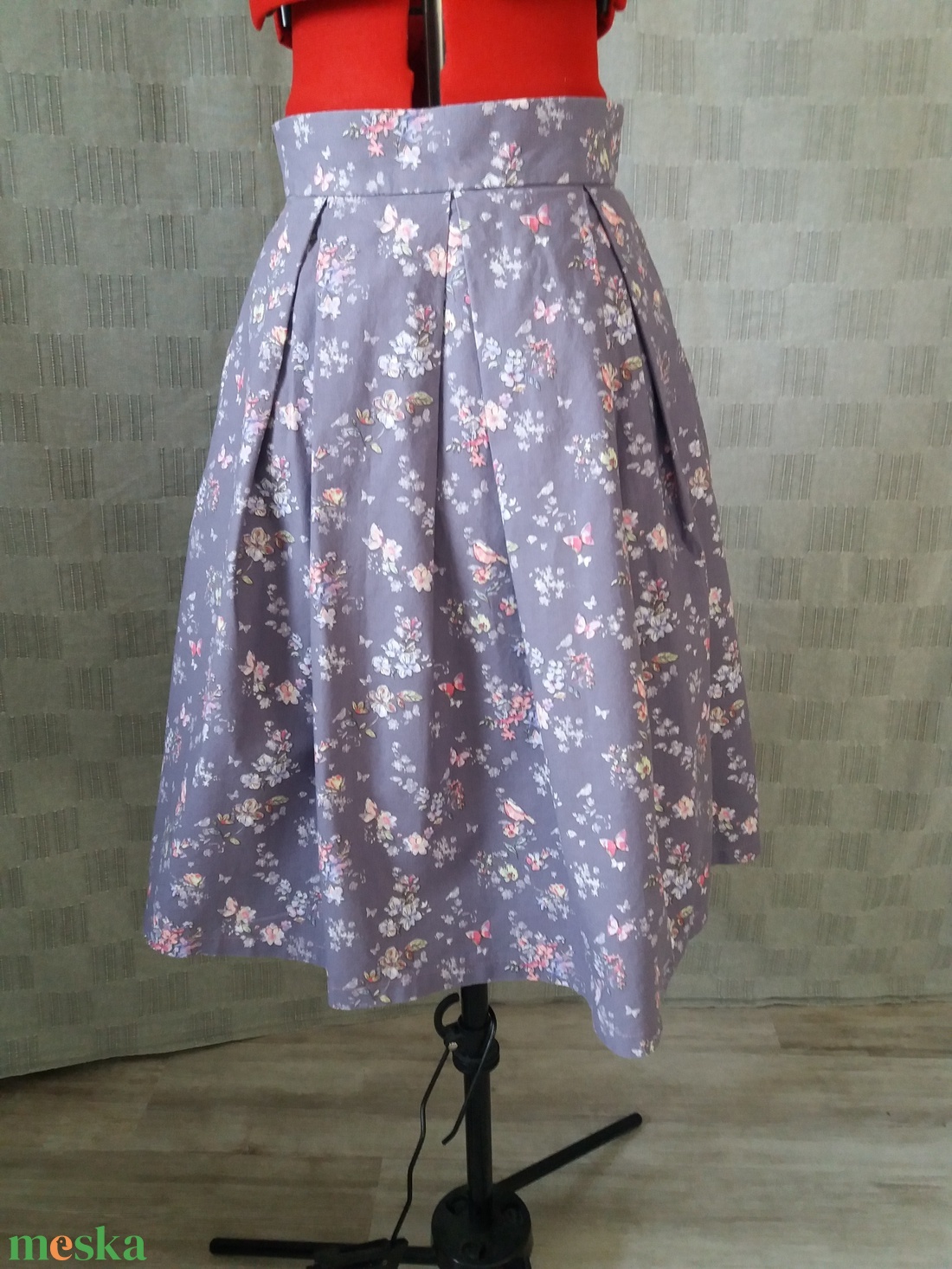 Virágos szoknya - ruha & divat - női ruha - szoknya - Meska.hu
