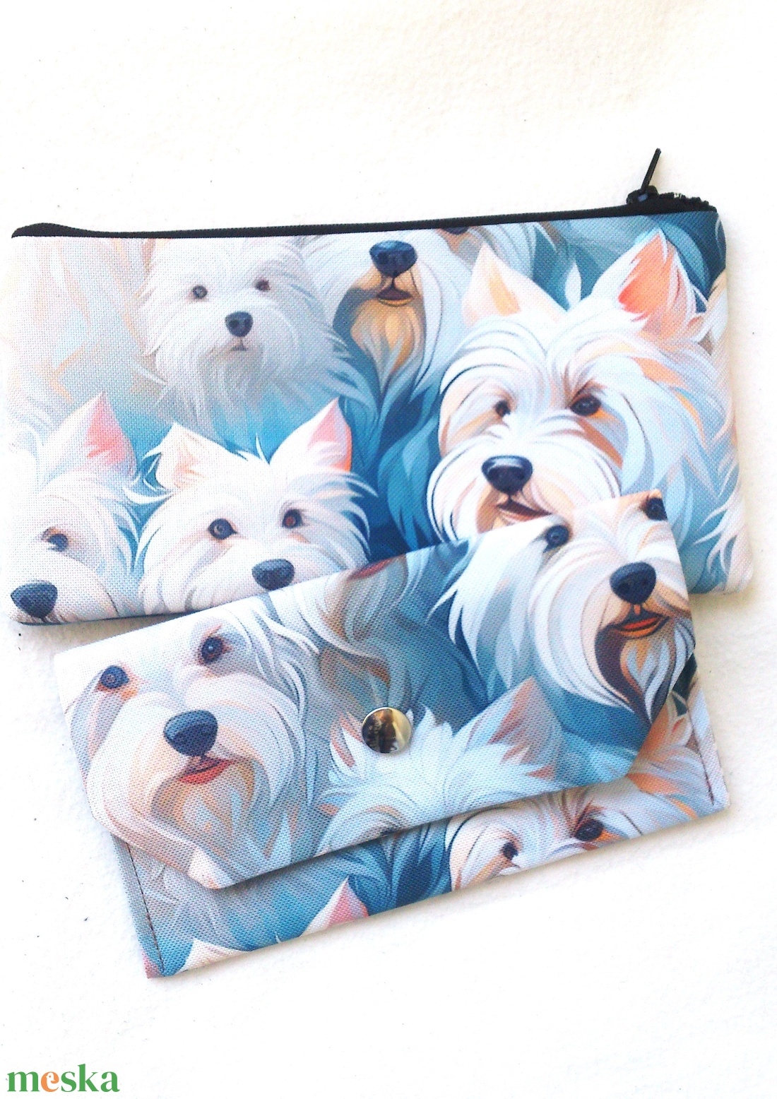 Akciós! Westie mintás - vízálló neszi/tolltartó- zsepitartóval - ajándék szett - Valentin nap - táska & tok - neszesszer - Meska.hu Akciós! Westie mintás - vízálló neszi/tolltartó- zsepitartóval - ajándék szett - Valentin nap - táska & tok - neszesszer - Meska.hu