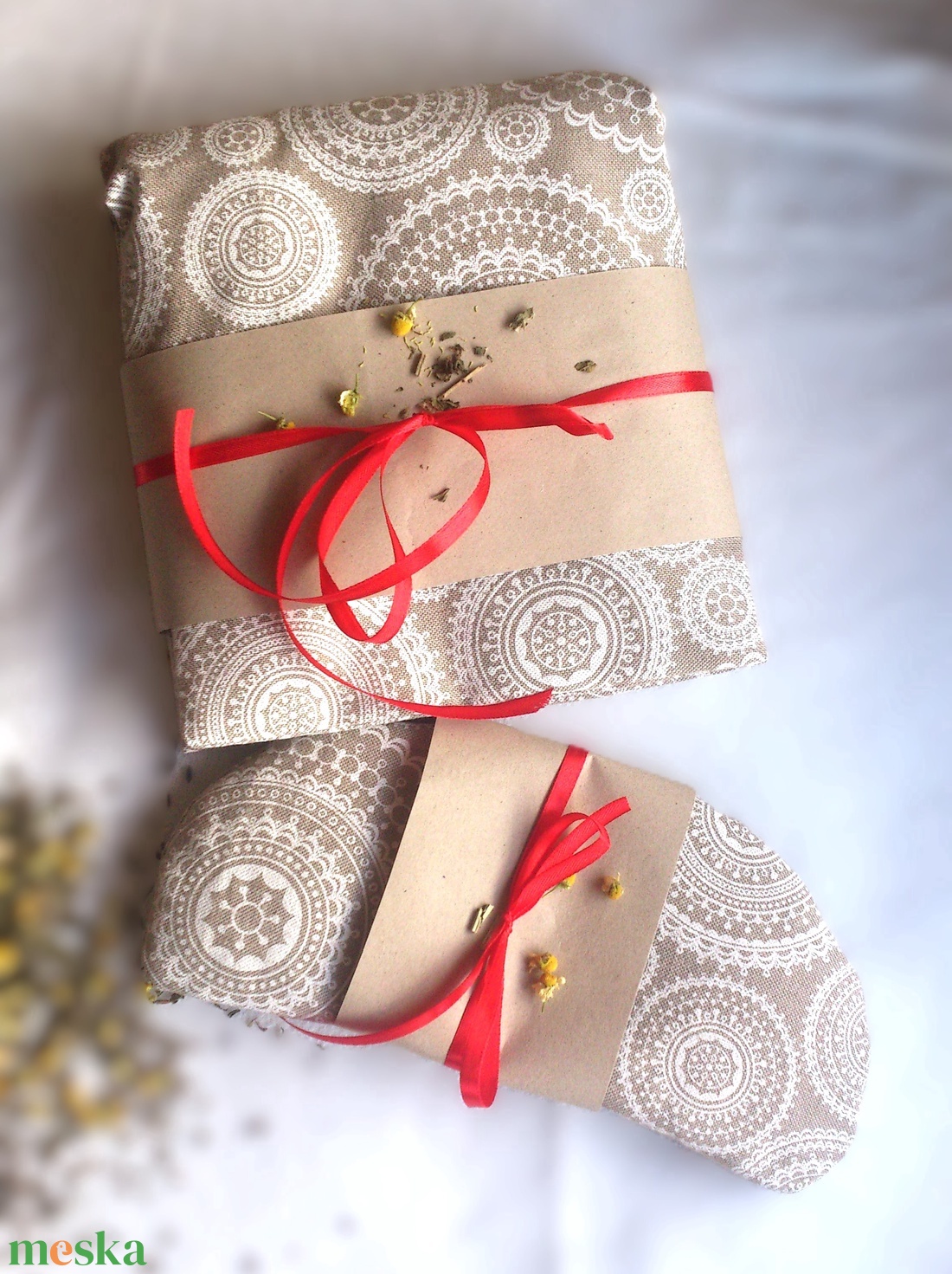 Akciós! Aromaterápiás - Bio relax- szett - szempárna +testpárna - ajándék  - mandalás - szépségápolás - egészségmegőrzési kellékek - gyógynövénypárna - Meska.hu