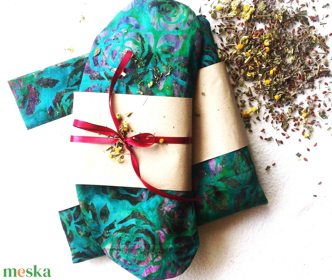 Akciós! Aromaterápiás - Bio relax- szett - szempárna +testpárna - ajándék -  - szépségápolás - egészségmegőrzési kellékek - gyógynövénypárna - Meska.hu