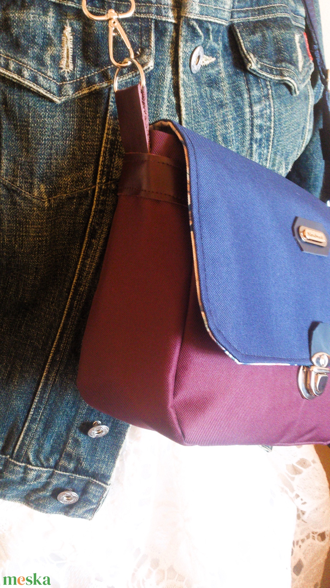 Padlizsán - kék - crossbody válltáska/testtáska - ajándék- variálható táska - Heva táska - táska & tok - variálható táska - Meska.hu Padlizsán - kék - crossbody válltáska/testtáska - ajándék- variálható táska - Heva táska - táska & tok - variálható táska - Meska.hu