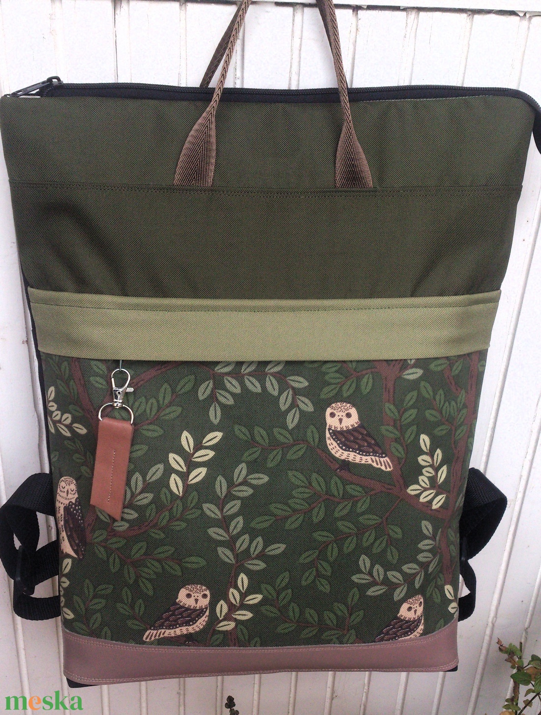 Zöld - baglyos hátizsák/kézitáska- vízálló - valódi bőrrel - pakolós hátizsák - ajándék - kismamáknak - táska & tok - hátizsák - hátizsák - Meska.hu Zöld - baglyos hátizsák/kézitáska- vízálló - valódi bőrrel - pakolós hátizsák - ajándék - kismamáknak - táska & tok - hátizsák - hátizsák - Meska.hu