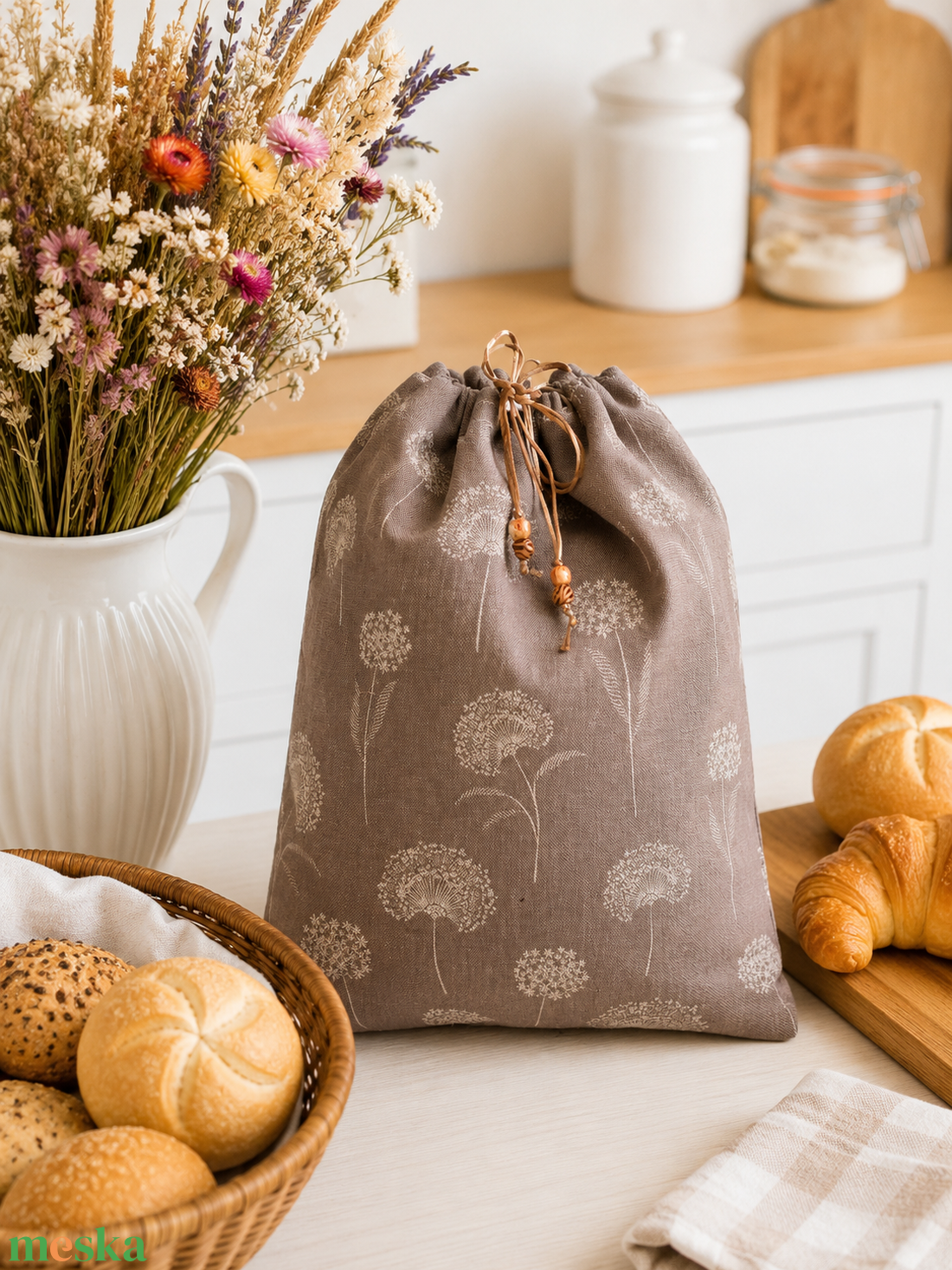 Kenyeres zsák - péksüteményes zsák - zero waste- nagy méret - ajándék - táska & tok - bevásárlás & shopper táska - kenyeres zsák - Meska.hu