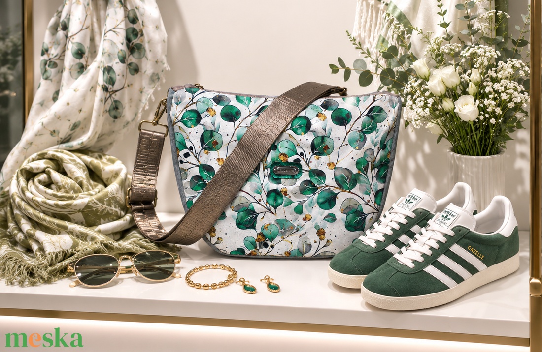 Cross body - tavaszi, menta- oldaltáska, testtáska  - vízálló - ajándék - Heva táska -  - táska & tok - kézitáska & válltáska - vállon átvethető táska - Meska.hu
