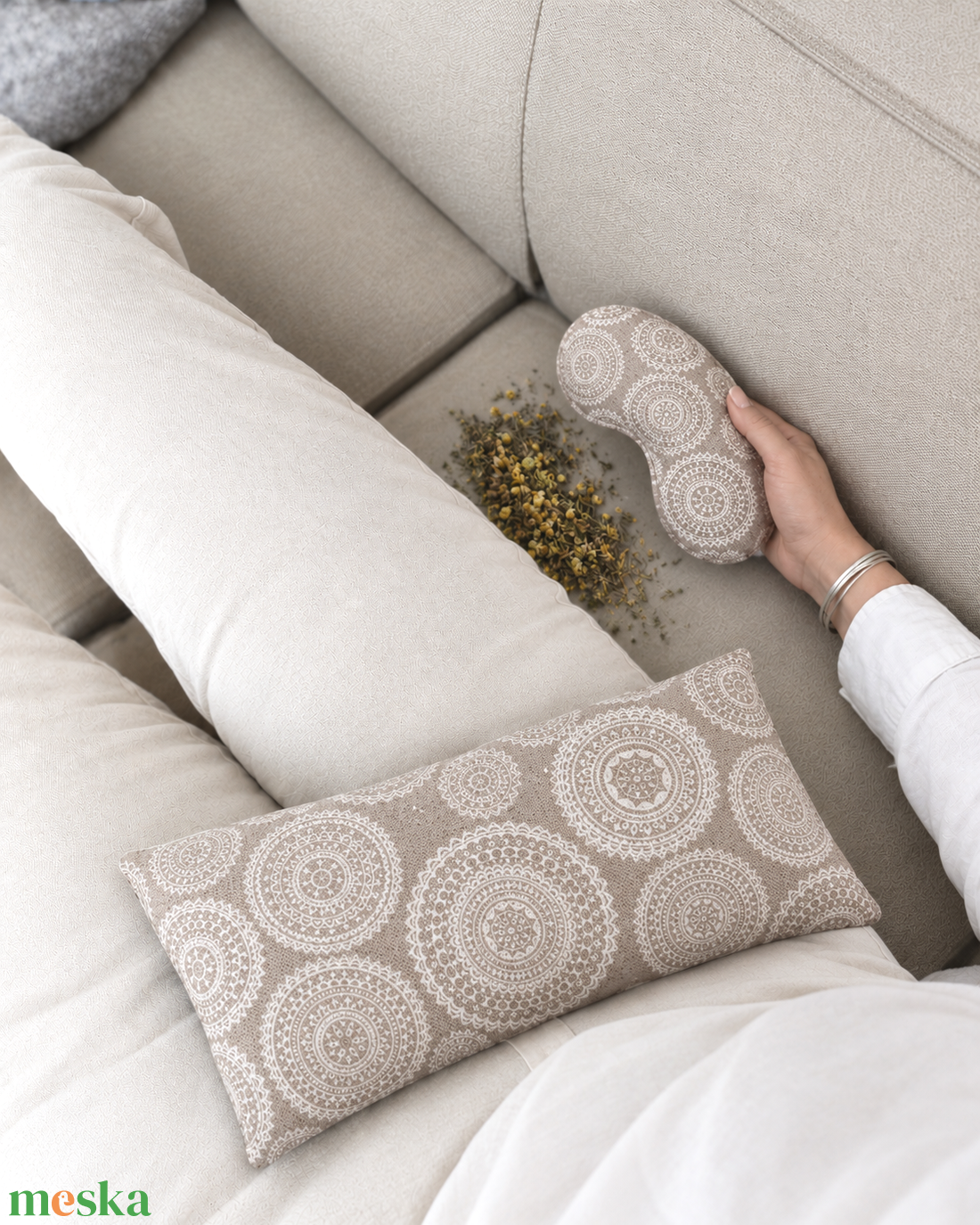 Aromaterápiás - Bio relax- szett - szempárna +testpárna - ajándék  - mandalás - szépségápolás - egészségmegőrzési kellékek - gyógynövénypárna - Meska.hu