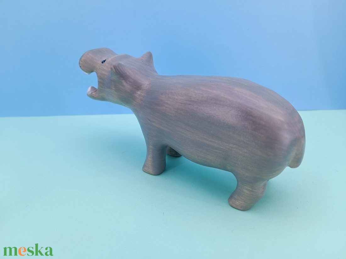Fából készült viziló figura - játék & sport - plüssállat & játékfigura - más figura - Meska.hu Fából készült viziló figura - játék & sport - plüssállat & játékfigura - más figura - Meska.hu