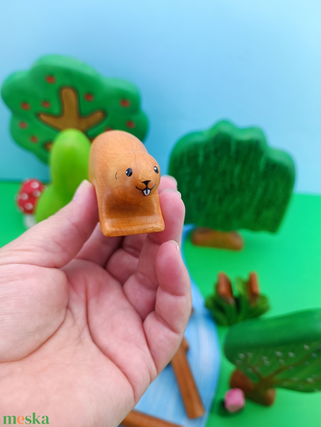 Fa hód játék figura - játék & sport - plüssállat & játékfigura - más figura - Meska.hu Fa hód játék figura - játék & sport - plüssállat & játékfigura - más figura - Meska.hu