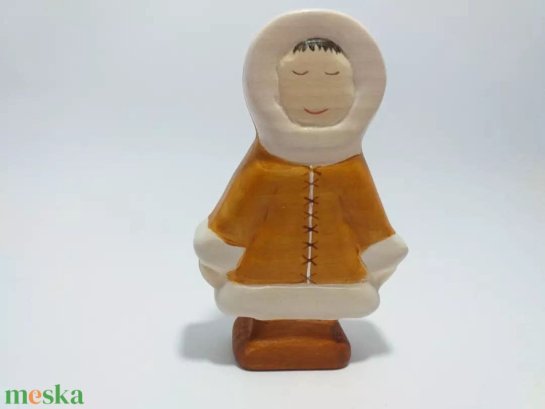 Fából készült eszkimó fajáték figura nagy szett - játék & sport - plüssállat & játékfigura - más figura - Meska.hu