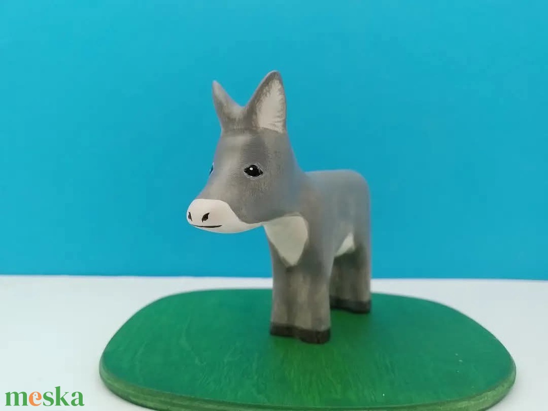 Fából készült szamár figura - játék & sport - plüssállat & játékfigura - más figura - Meska.hu