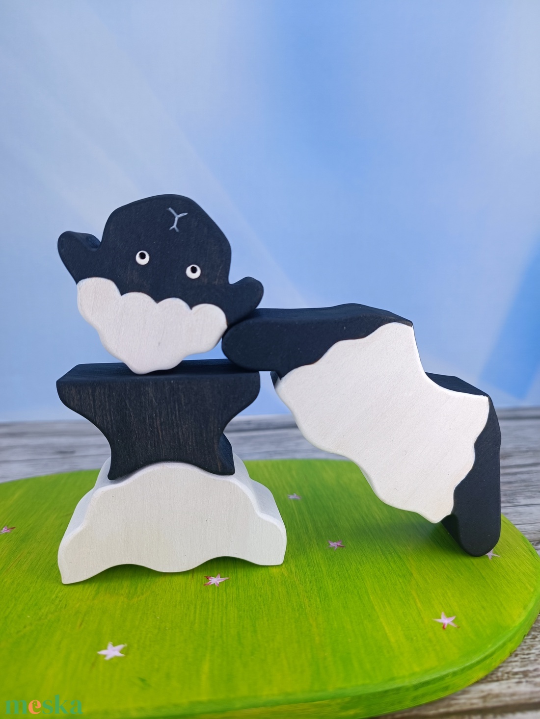 Bárányos húsvéti  fa kirakó � kézzel készült fejlesztő játék gyerekeknek - játék & sport - készségfejlesztő és logikai játék - toronyépítő- és egyensúlyozó játékok - Meska.hu