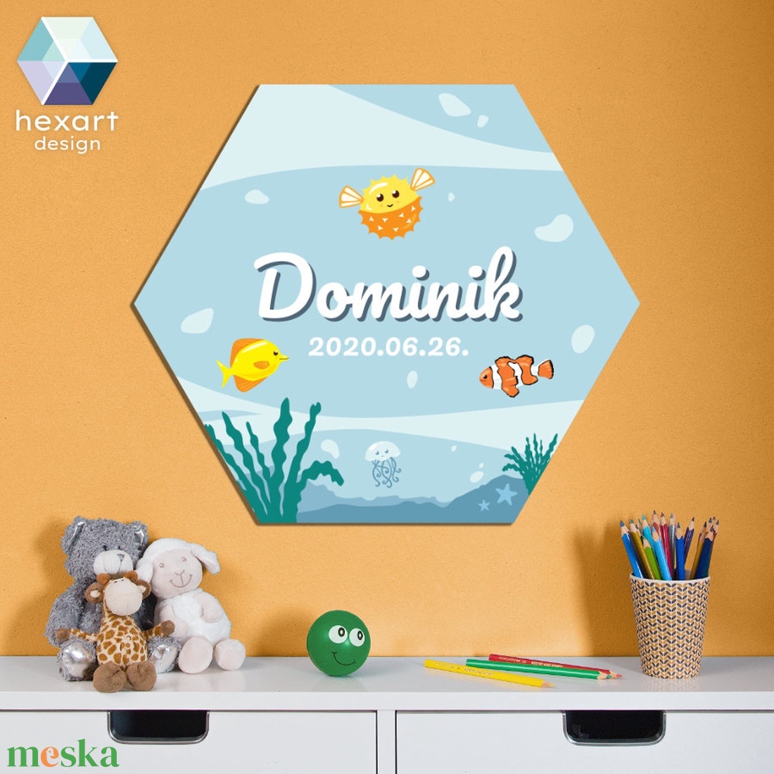 9 db-os babaszoba dekoráció - választható állatokkal - otthon & életmód - babaszoba, gyerekszoba - babaszoba kép - Meska.hu