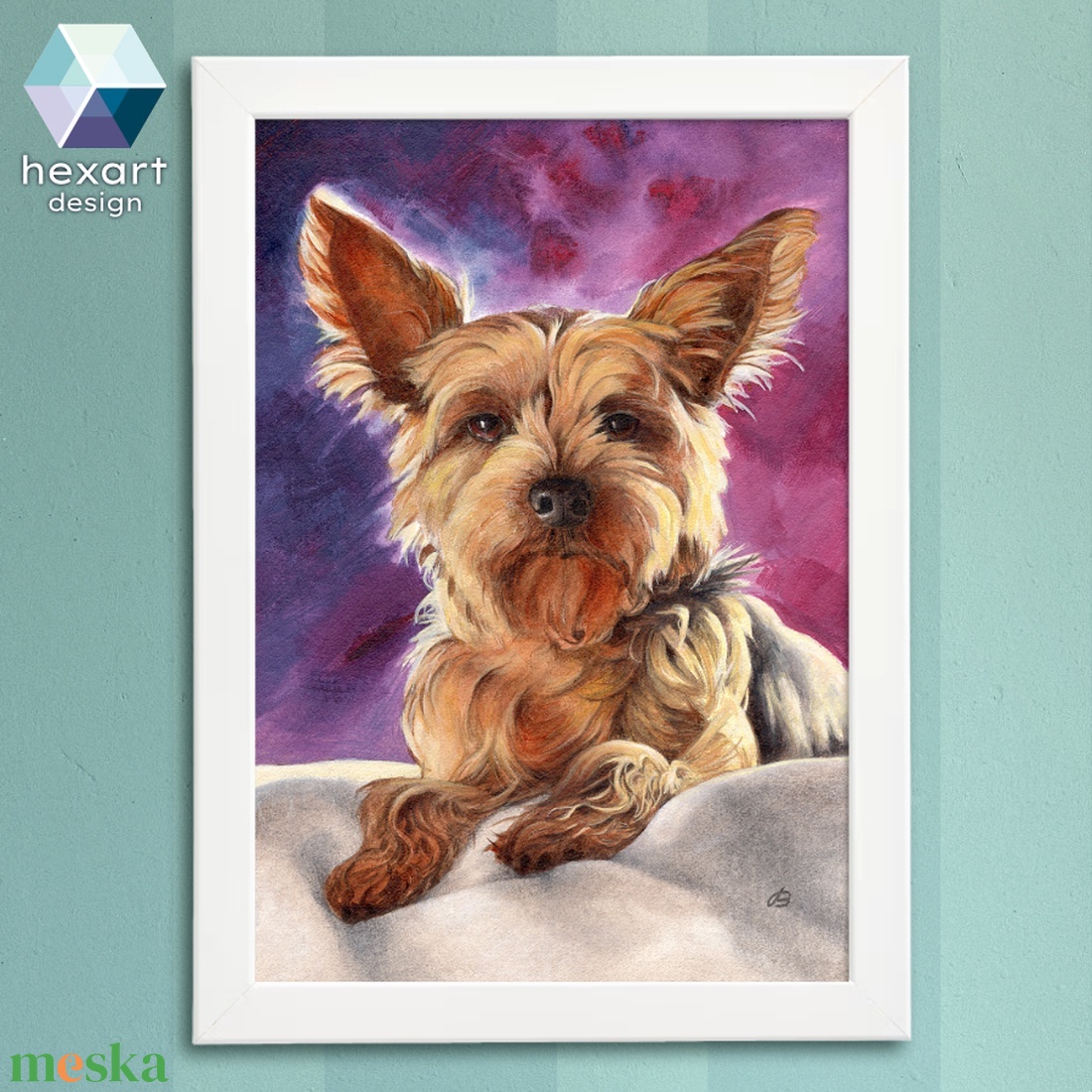 Yorkshire terrier / Yorkie portré 02 - akril festményről készült nyomat / reprodukció - művészet - grafika & illusztráció - művészi nyomat - Meska.hu Yorkshire terrier / Yorkie portré 02 - akril festményről készült nyomat / reprodukció - művészet - grafika & illusztráció - művészi nyomat - Meska.hu