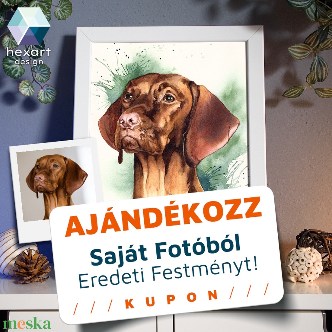 Saját fotóból eredeti festmény - Ajándék kupon / Voucher - művészet - festmény - akvarell - Meska.hu