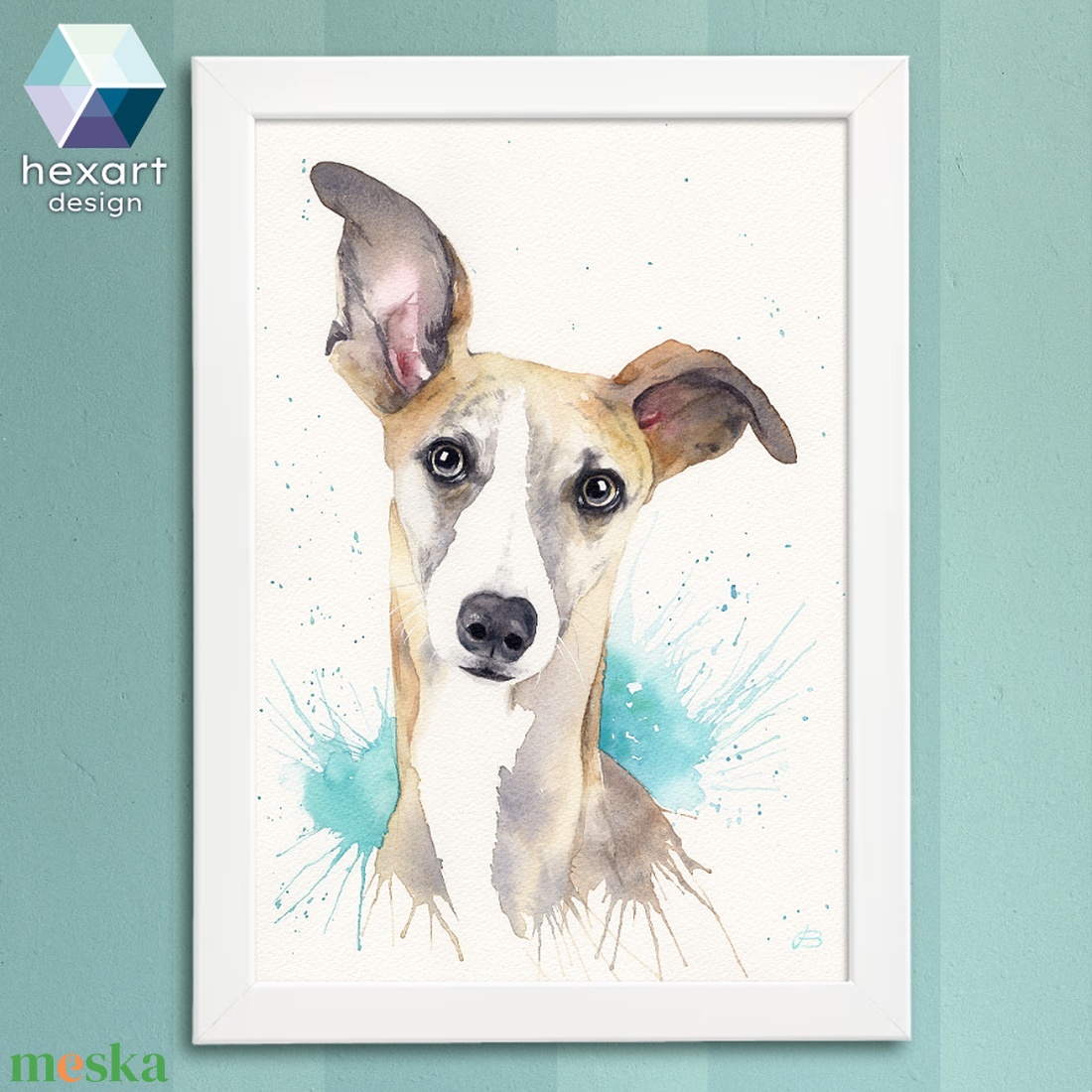 Whippet / Agár portré - akvarell festményről készült nyomat / reprodukció - művészet - grafika & illusztráció - művészi nyomat - Meska.hu Whippet / Agár portré - akvarell festményről készült nyomat / reprodukció - művészet - grafika & illusztráció - művészi nyomat - Meska.hu