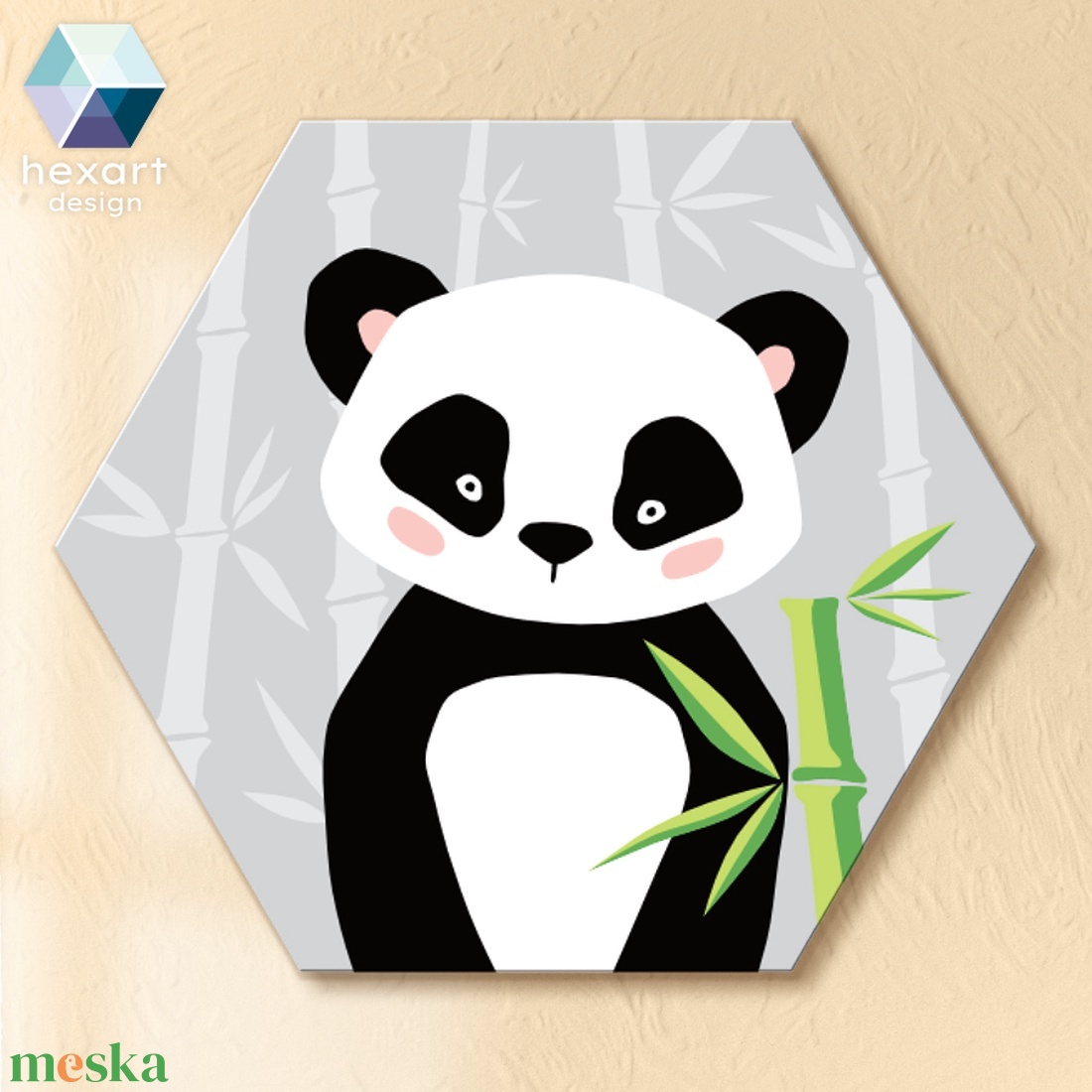 Panda - babaszoba dekoráció, fali kép - otthon & életmód - babaszoba, gyerekszoba - babaszoba kép - Meska.hu