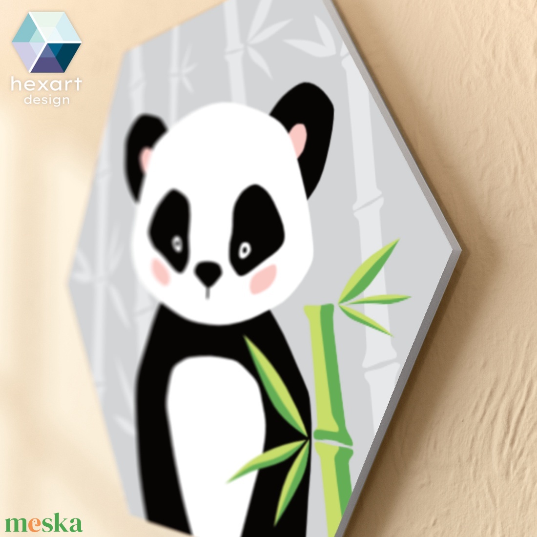 Panda - babaszoba dekoráció, fali kép - otthon & életmód - babaszoba, gyerekszoba - babaszoba kép - Meska.hu