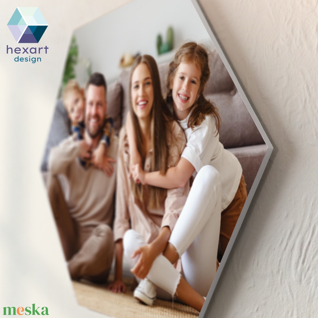 20 db-os hatszög fotó dekoráció a Te családi képeiddel - otthon & életmód - dekoráció - kép & falikép - több részes kép - Meska.hu