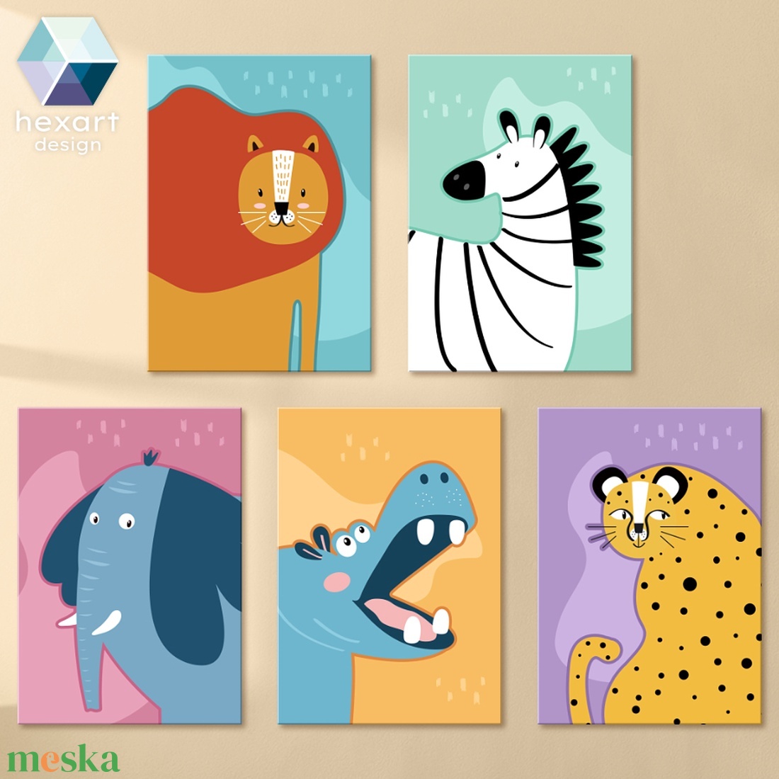 Skandi kis állatok (5 db digitális nyomtatható fájl) / állatos babaszoba dekoráció - otthon & életmód - babaszoba, gyerekszoba - babaszoba dekoráció - Meska.hu