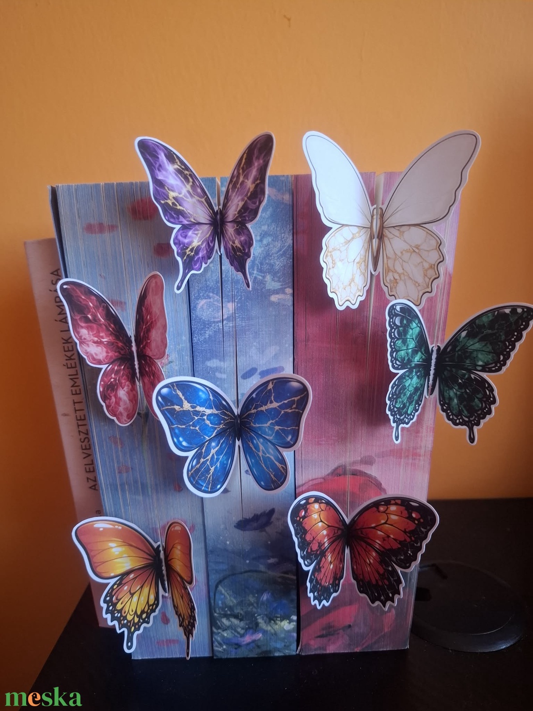 Tavaszi pillangó könyvjelző szett - 7 darabos kollekció - könyv & zene - könyvjelző - Meska.hu