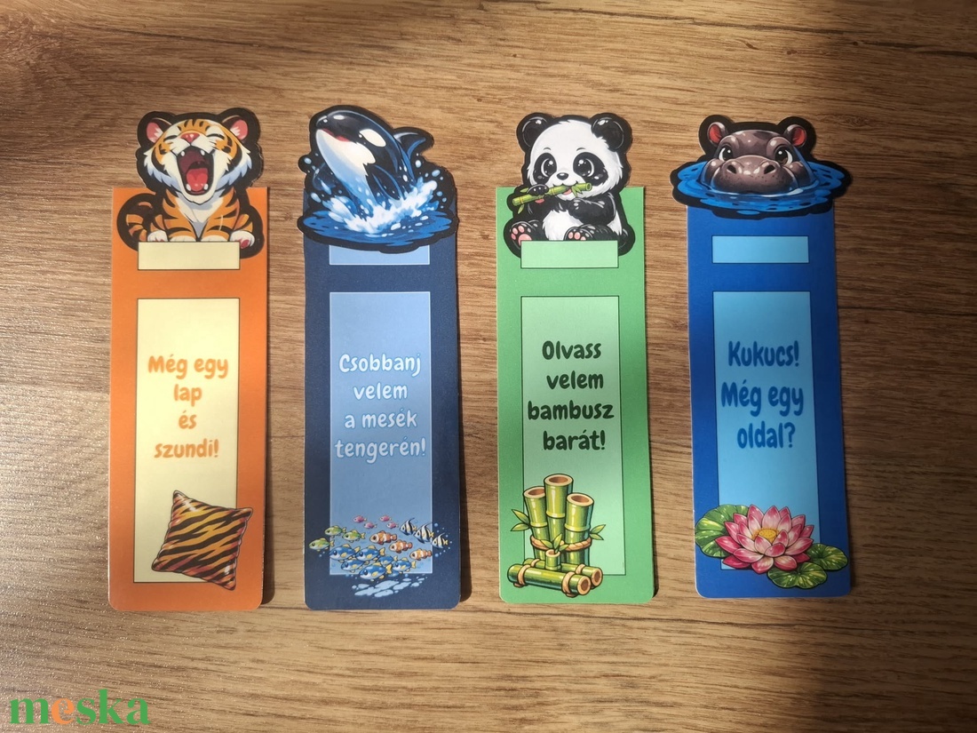 Állatos mesés könyvjelző szett - könyv & zene - könyvjelző - Meska.hu