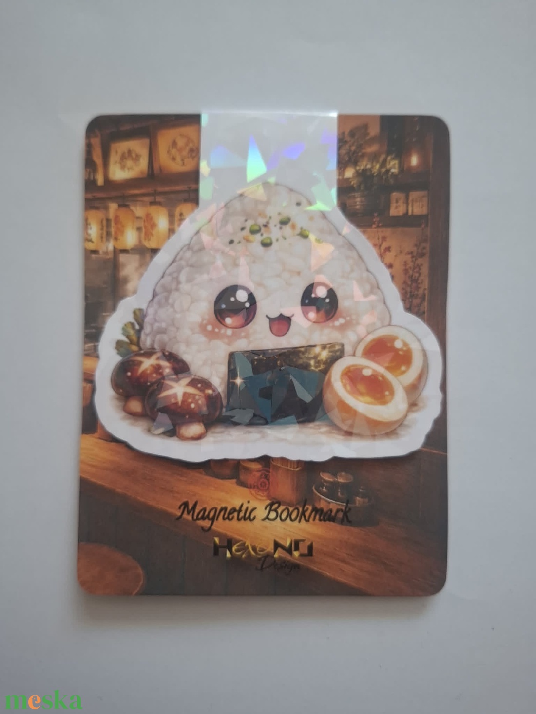 Mágneses könyvjelző - Onigiri - könyv & zene - könyvjelző - Meska.hu