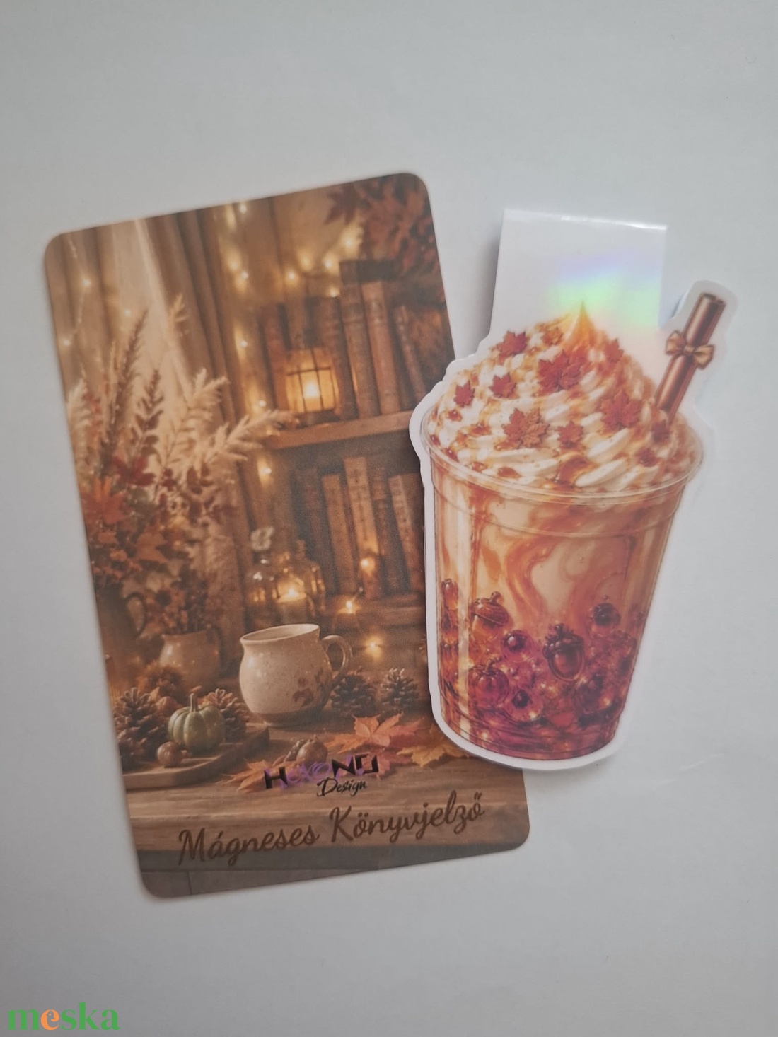 Maple Latte - mágneses könyvjelző - könyv & zene - könyvjelző - Meska.hu