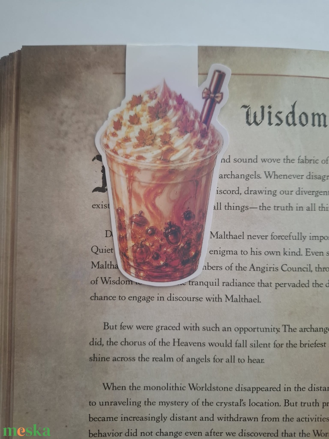 Maple Latte - mágneses könyvjelző - könyv & zene - könyvjelző - Meska.hu