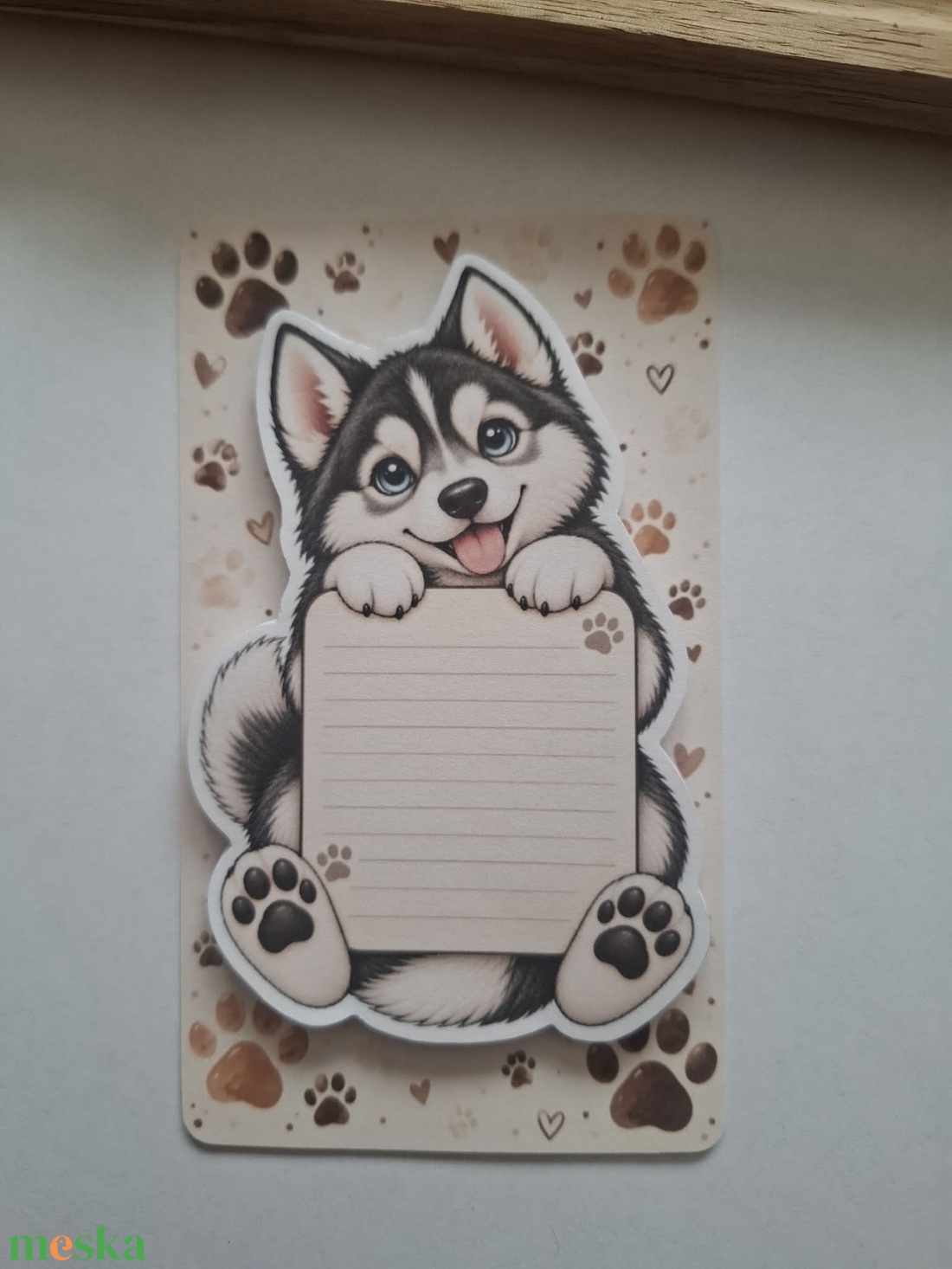 Kis pajtik cuki jegyzettömb - Husky - otthon & életmód - papír, írószer - jegyzetfüzet & napló - Meska.hu