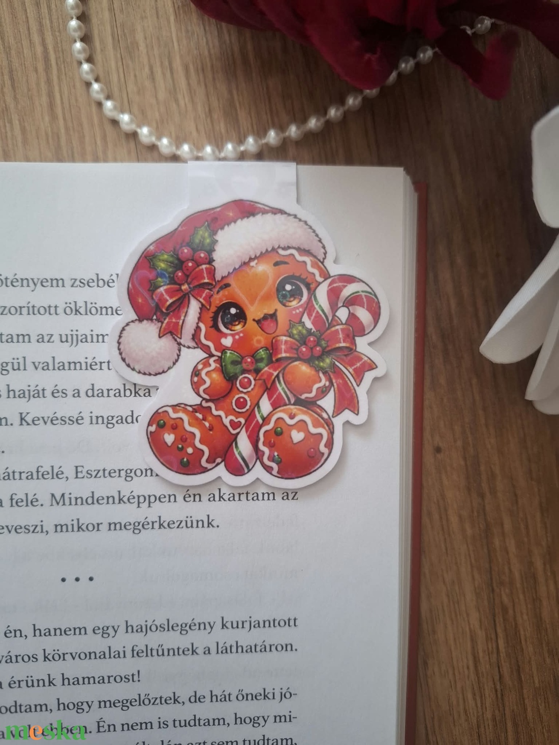 Karácsonyi mézi mágneses könyvjelző - könyv & zene - könyvjelző - Meska.hu