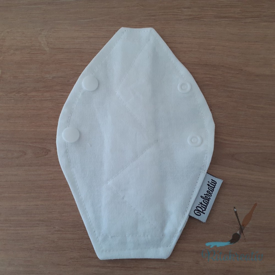 Fehér tanga mosható betét 18cm - tisztasági - szépségápolás - intim higiénia - tisztasági betét - Meska.hu