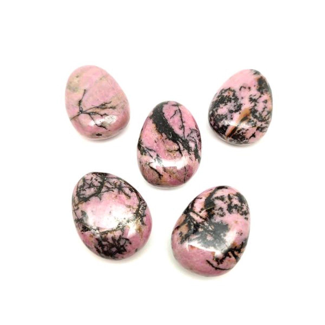 25/30mm Rodonit csepp - kellékek & szerszámok - ásvány alapanyag - marokkő - Meska.hu