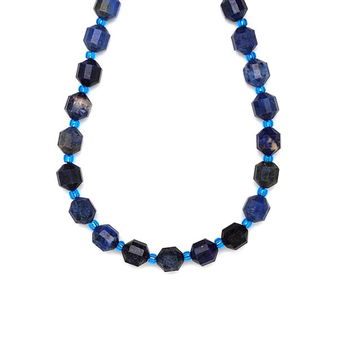 Dumortierit fazettált lampion 7-8x8-9mm ékszerkészítő alapanyag (füzér) - kellékek & szerszámok - ásvány alapanyag - ásványfüzér - Meska.hu