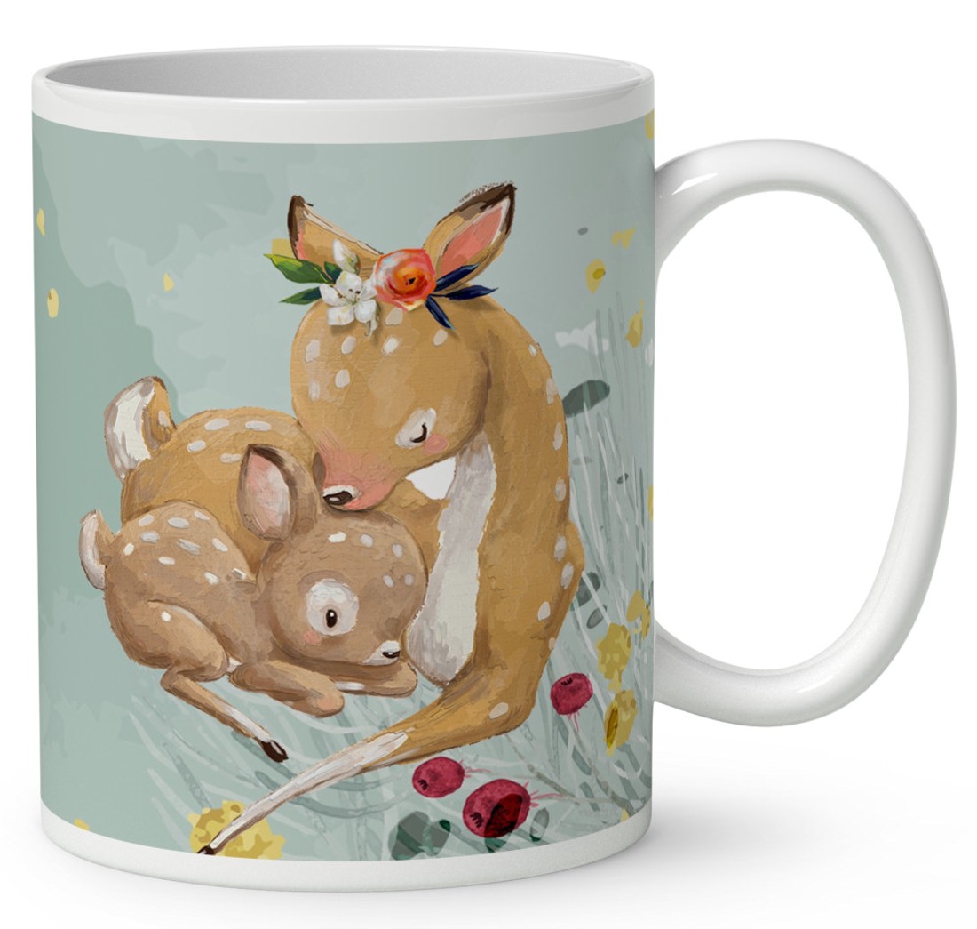 Kérd a neveddel - Tündéri Őzikék mintás bögre - otthon & életmód - konyhafelszerelés, tálalás - tálalás - bögre & csésze - Meska.hu