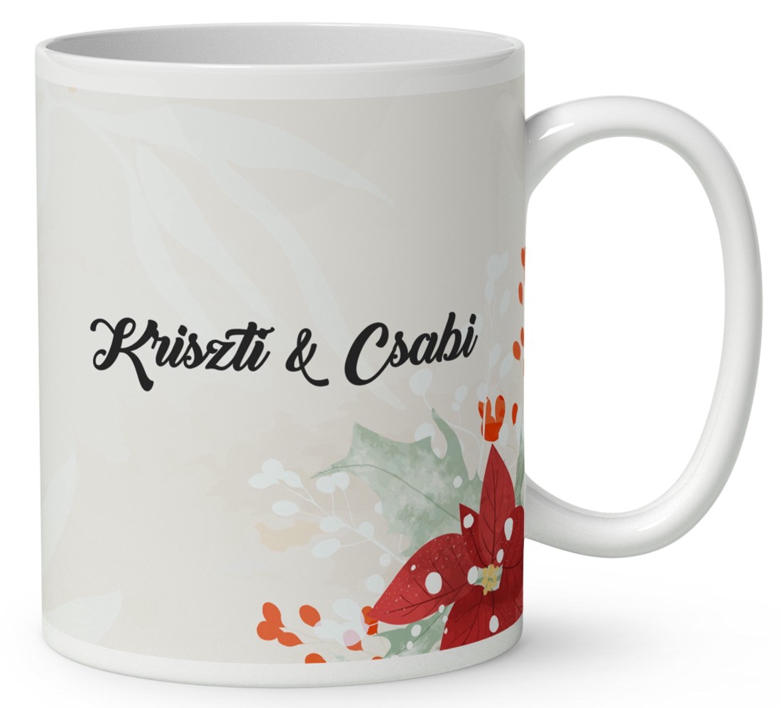 Névvel kérhető - Karácsonyi Teddy maci - együtt (kockás masni) mintás bögre - otthon & életmód - konyhafelszerelés, tálalás - tálalás - bögre & csésze - Meska.hu