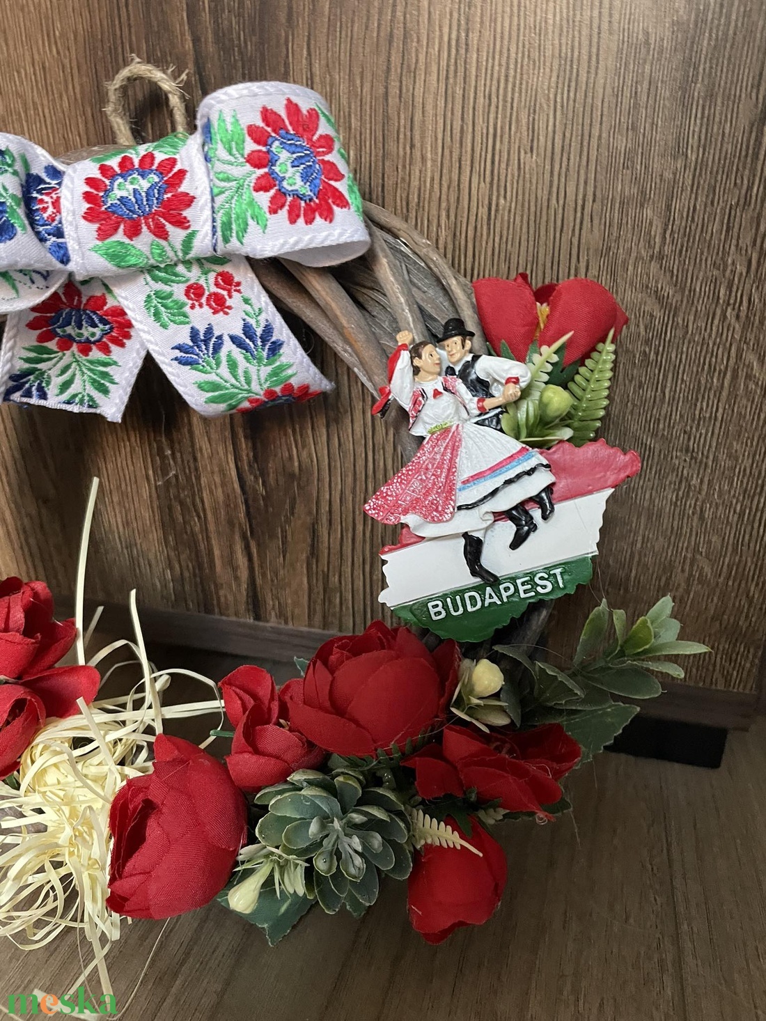 Szeretlek Magyarország! Népies ajtódísz - otthon & életmód - dekoráció - ajtó- és ablak dekoráció - ajtódísz & kopogtató - Meska.hu