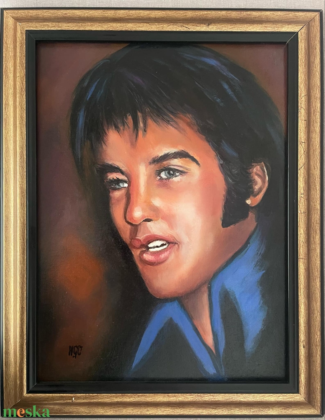 Elvis Presley portré olajfestmény akciós termékkép 1