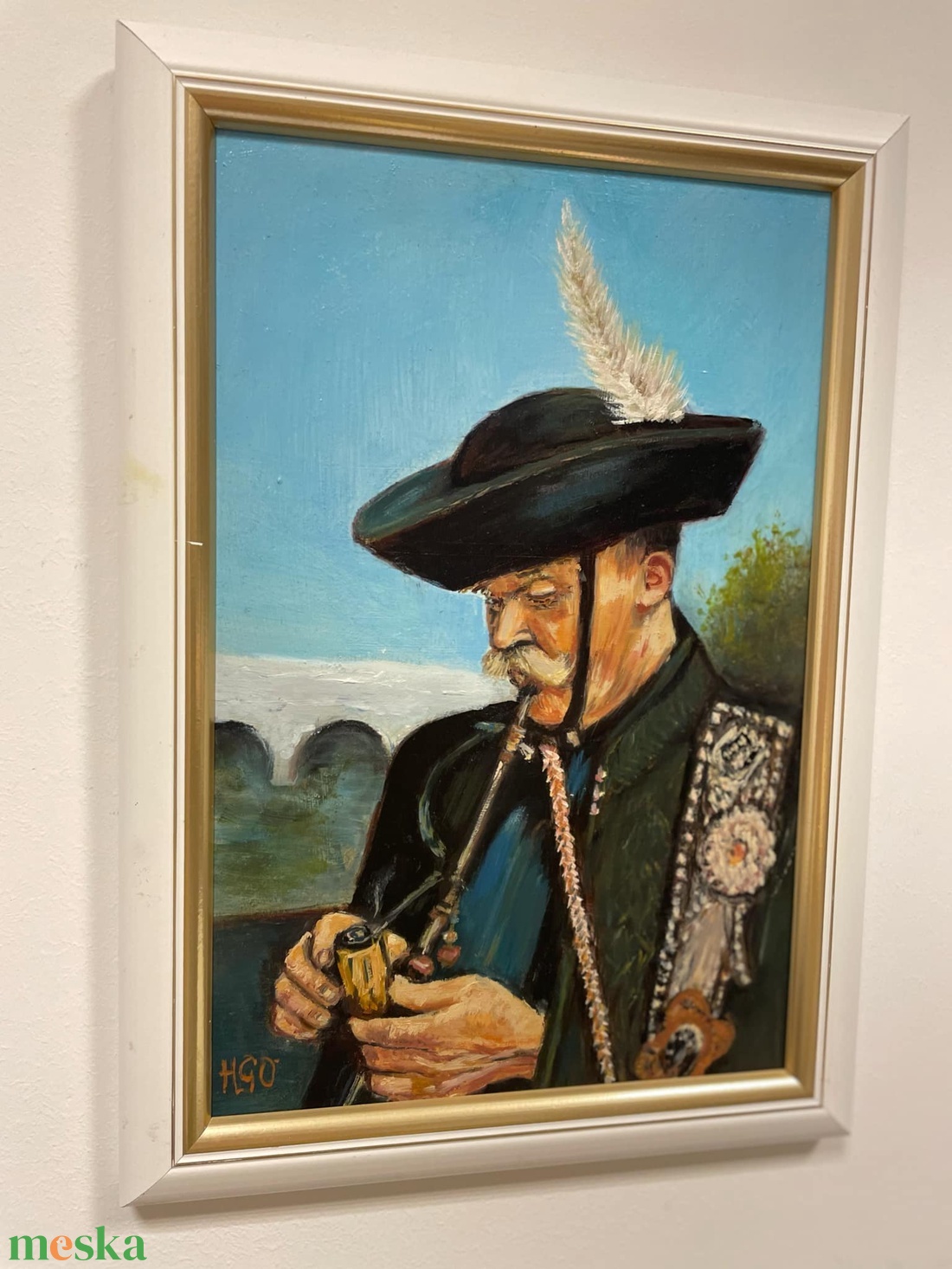 Hortobágyi csikós című olajfestmény - művészet - festmény - olajfestmény - Meska.hu