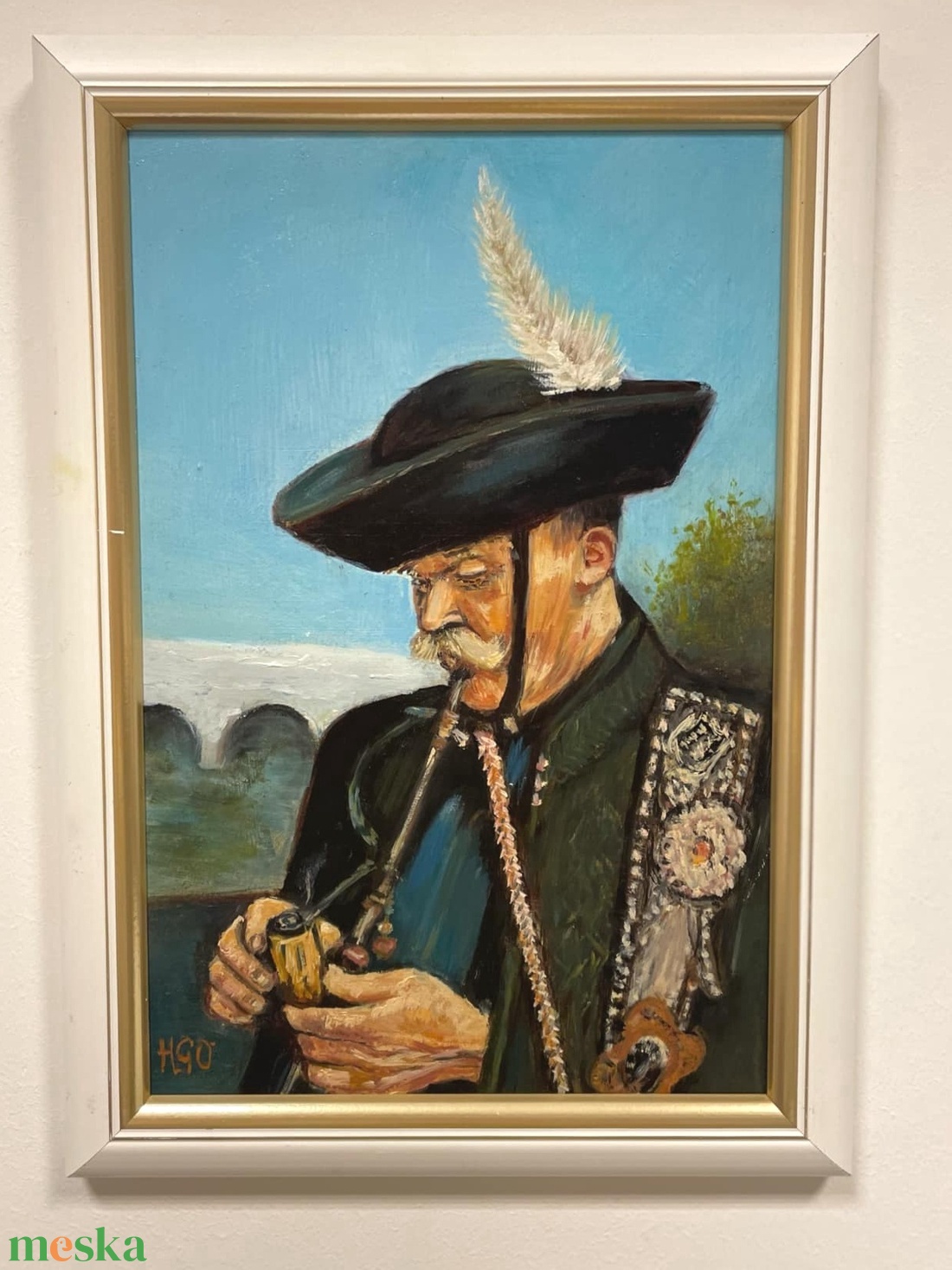 Hortobágyi csikós című olajfestmény - művészet - festmény - olajfestmény - Meska.hu