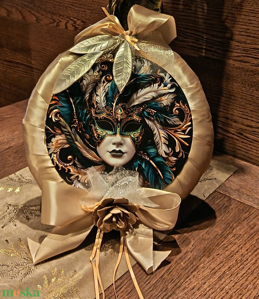 Karneváli kopogtató - otthon & életmód - dekoráció - ajtó- és ablak dekoráció - ajtódísz & kopogtató - Meska.hu