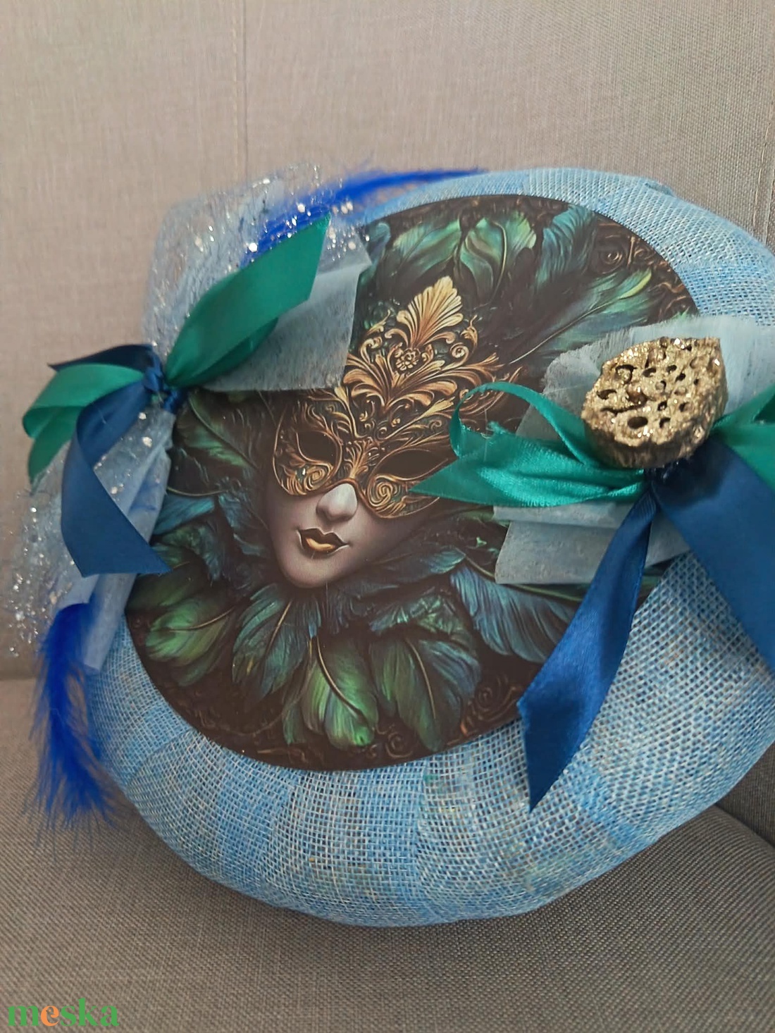 Karneváli kopogtató - otthon & életmód - dekoráció - ajtó- és ablak dekoráció - ajtódísz & kopogtató - Meska.hu